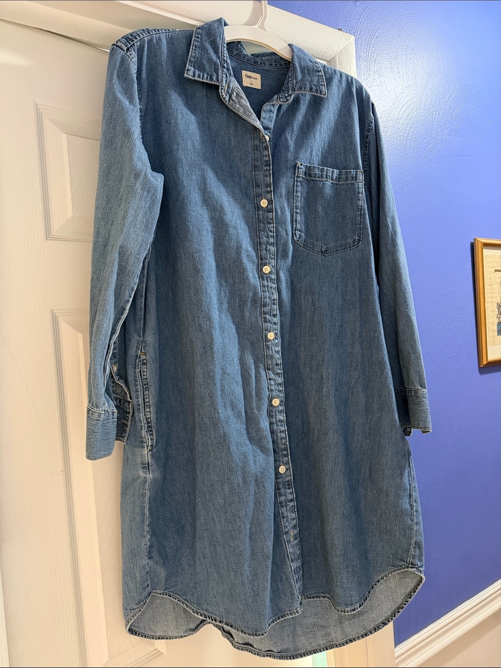 GAP Denim Shirt Dress - Blue